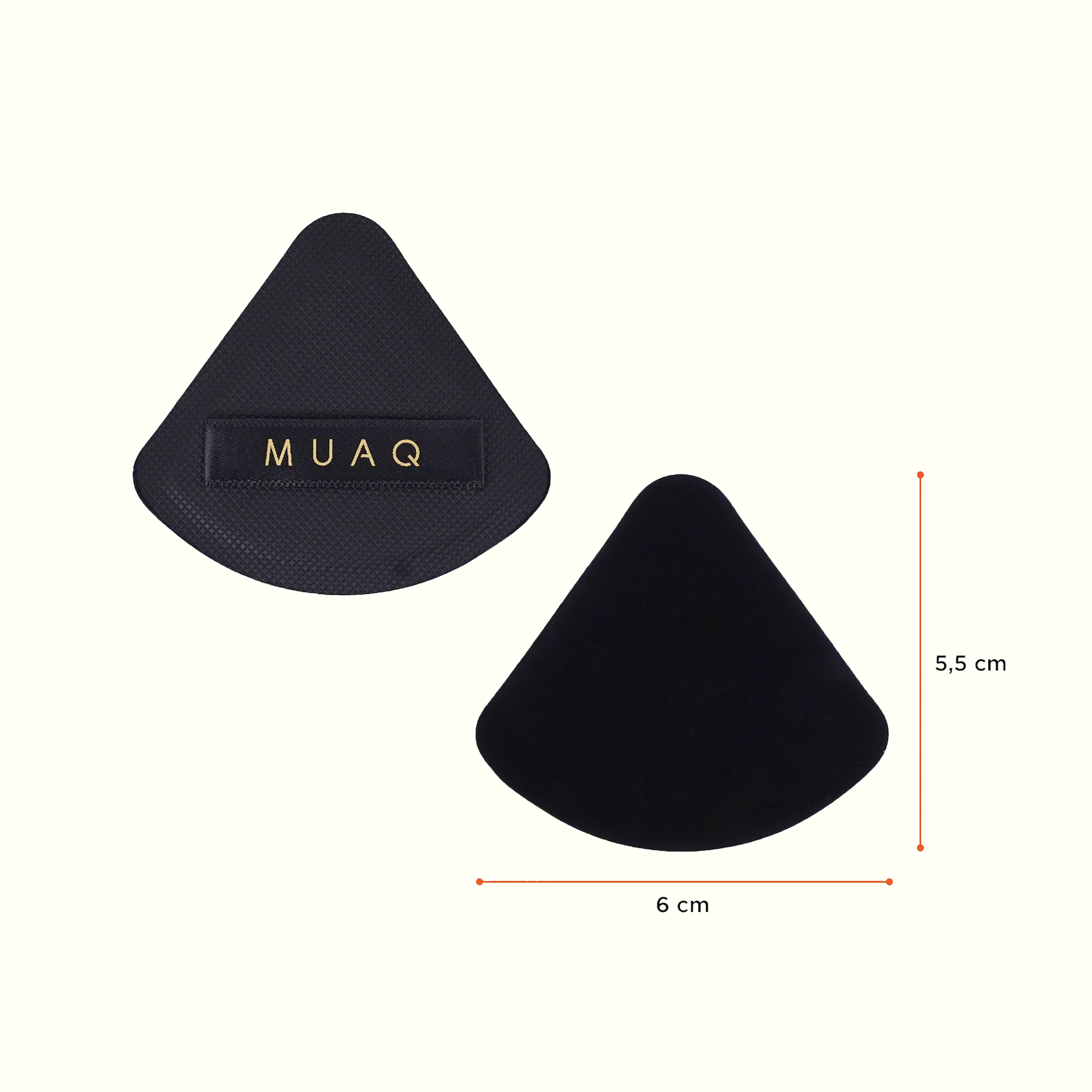 MUAQ Triangle Puff