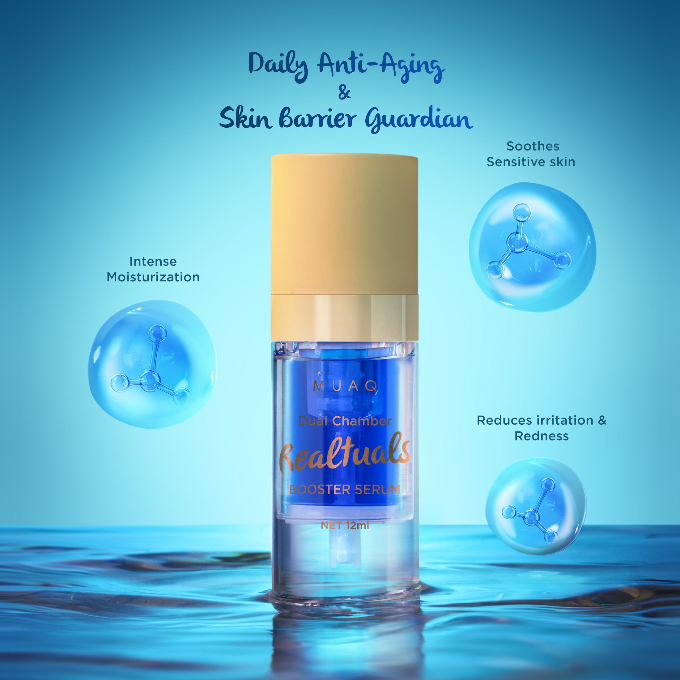 MUAQ Dual Chamber Realtuals Booster Serum