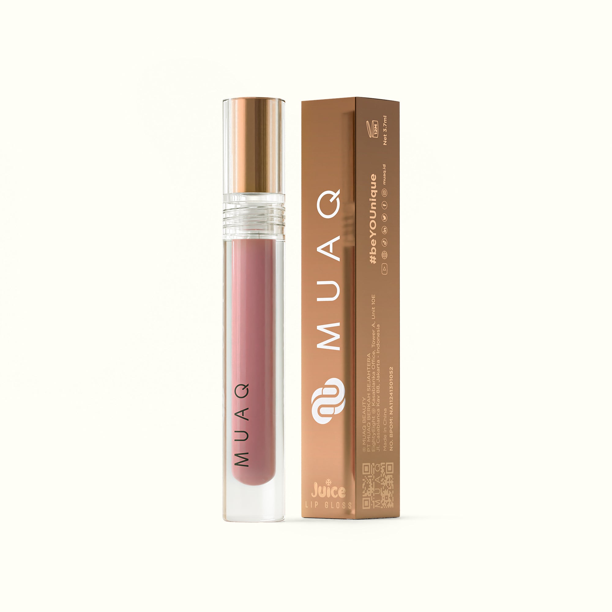 MUAQ Juice Lip Gloss - AURA