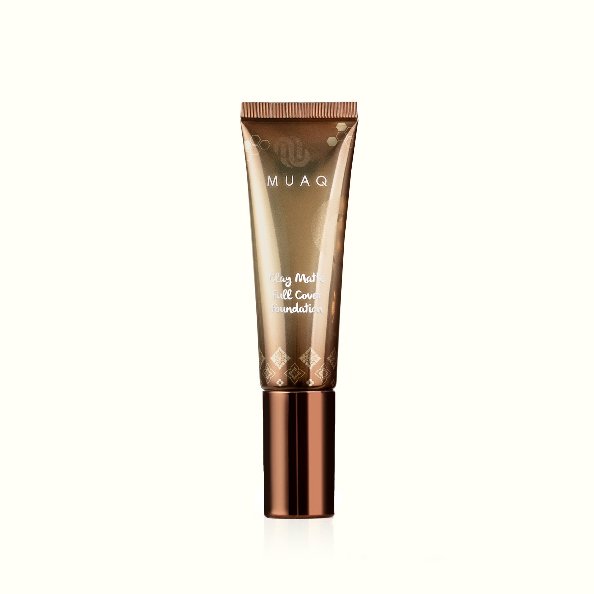 MUAQ Clay Matte Full Cover Foundation - MATARAM (Medium Sand)