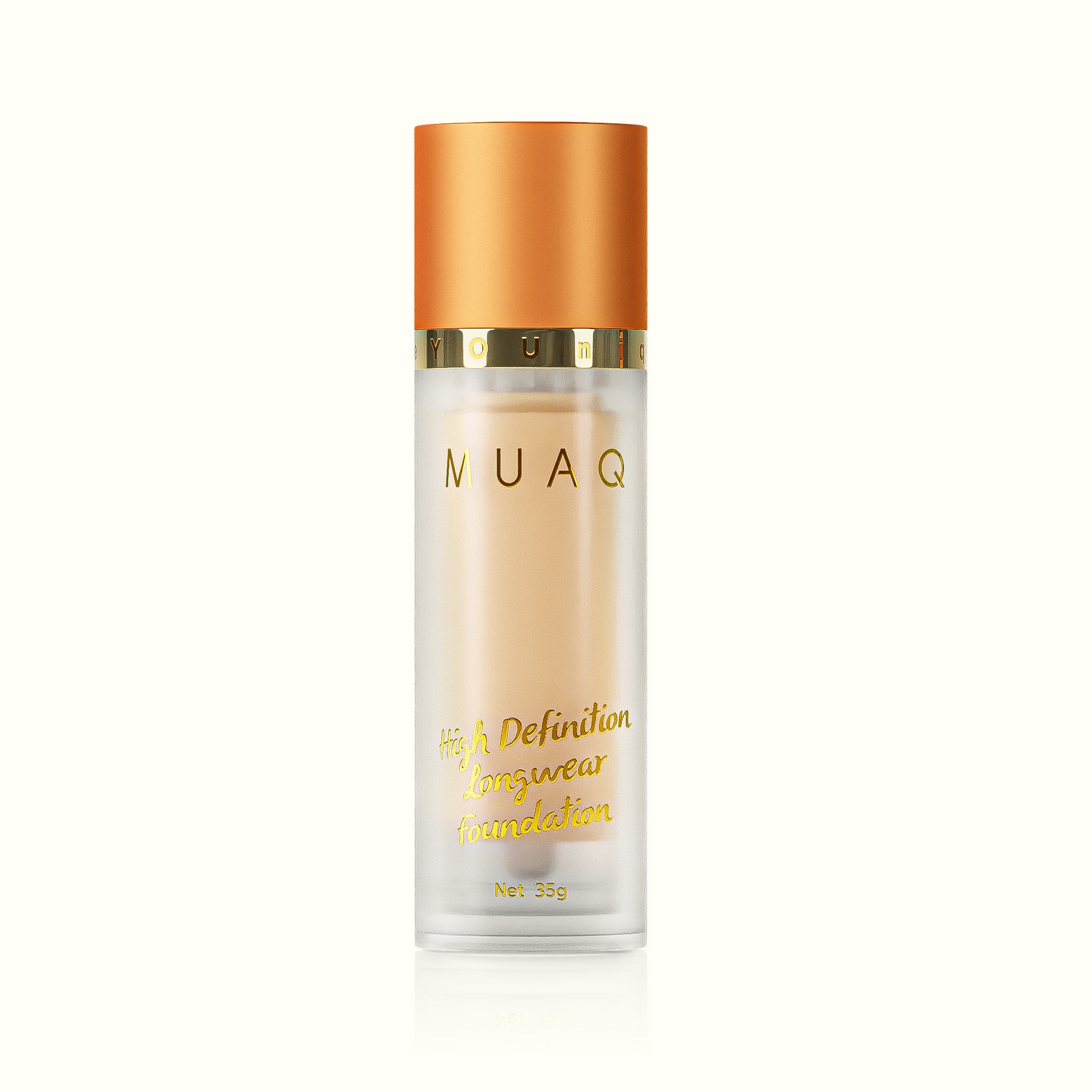 MUAQ High Definition Longwear Foundation - KALIMANTAN (With Puff)