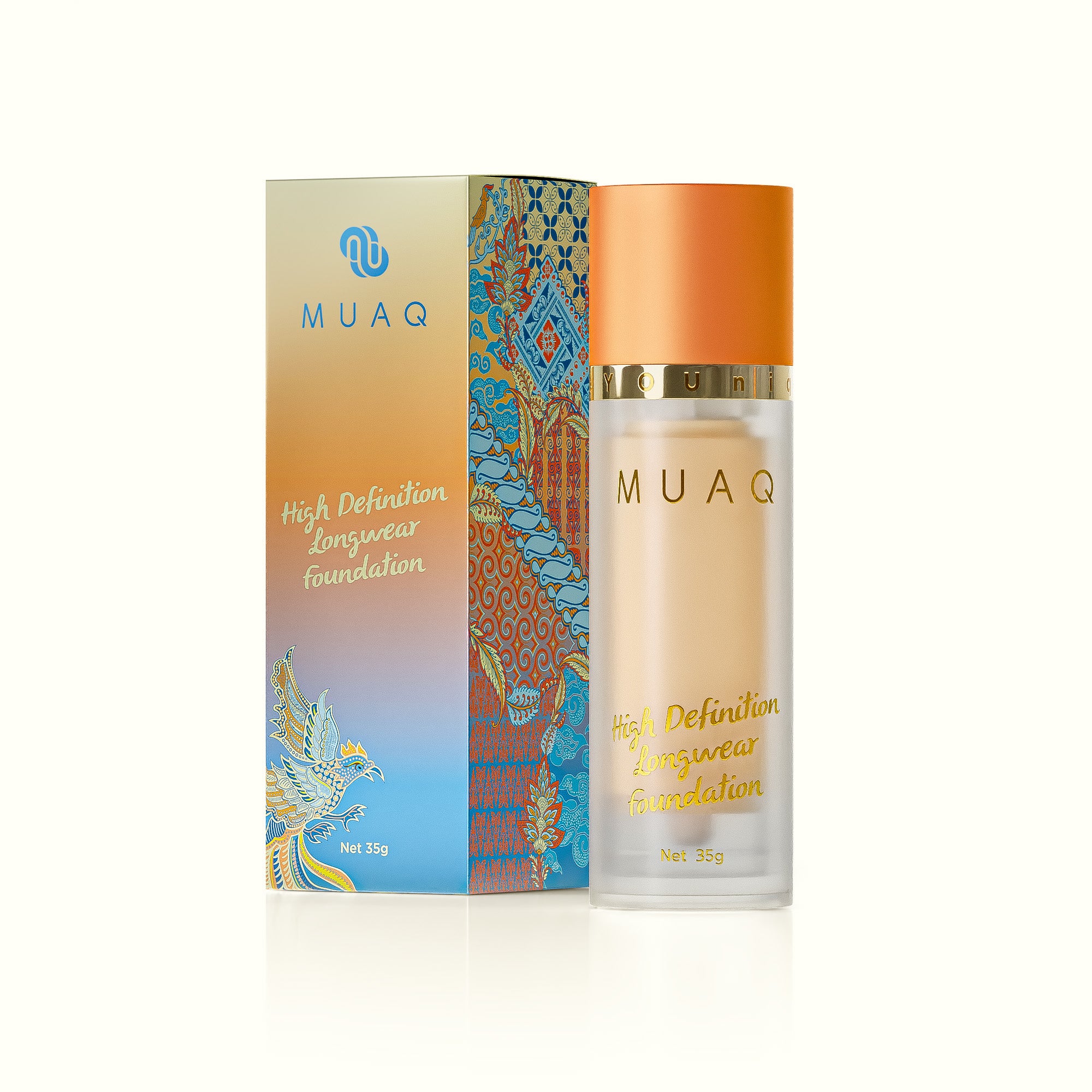 MUAQ HIGH DEFINITION LONGWEAR FOUNDATION KALIMANTAN (NO PUFF)