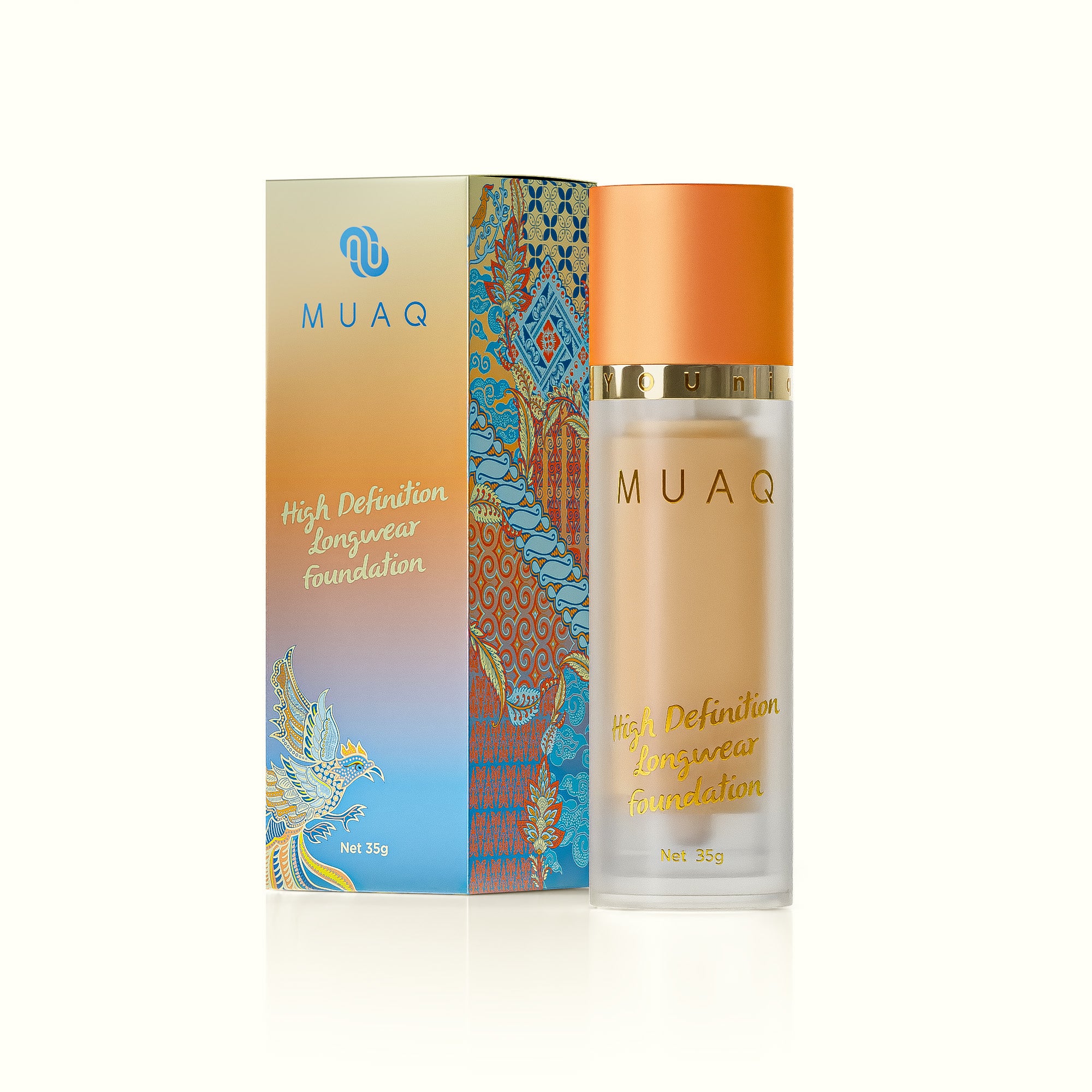 MUAQ High Definition Longwear Foundation SUMATERA (No Puff)