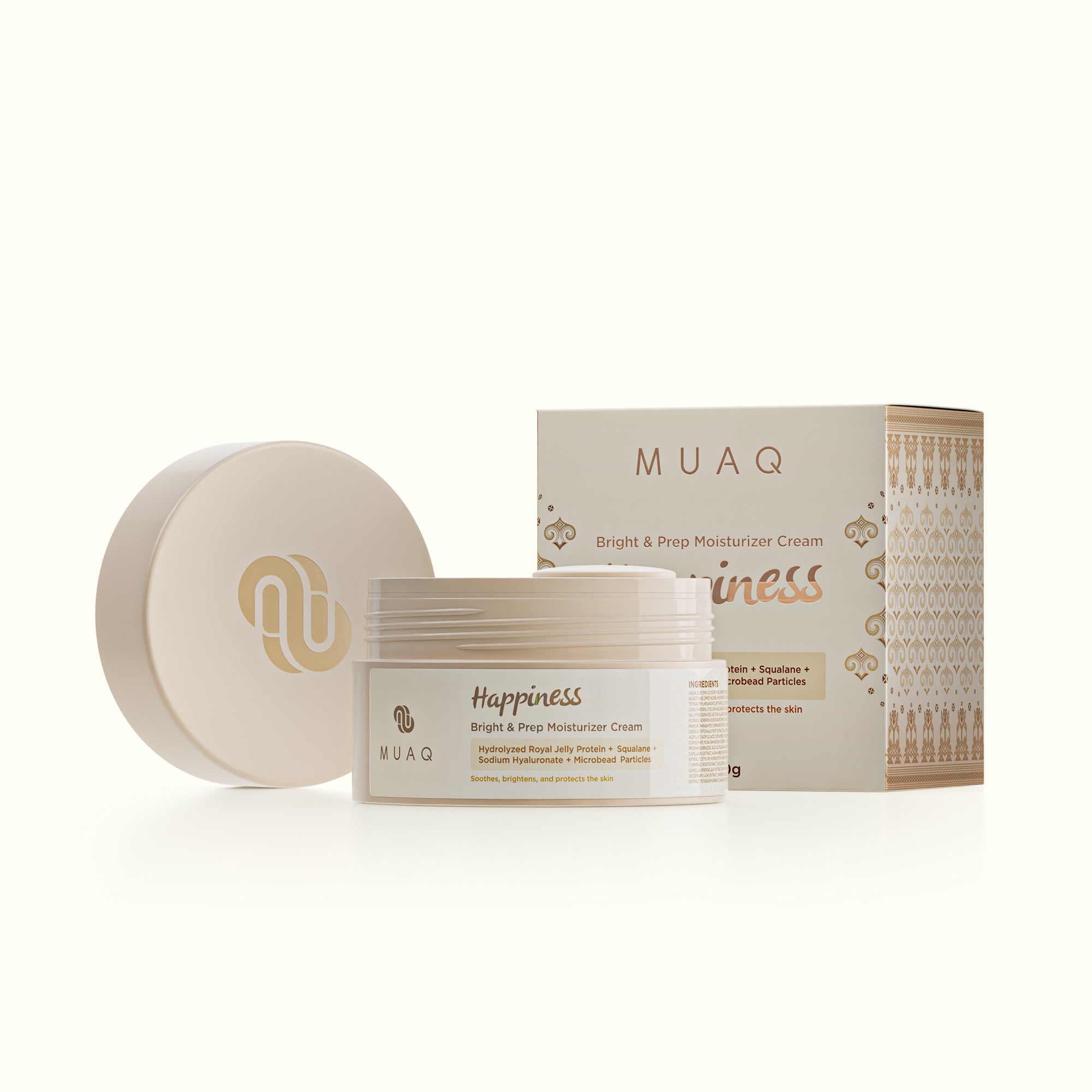 MUAQ Bright & Prep Moisturizer Cream - Happiness