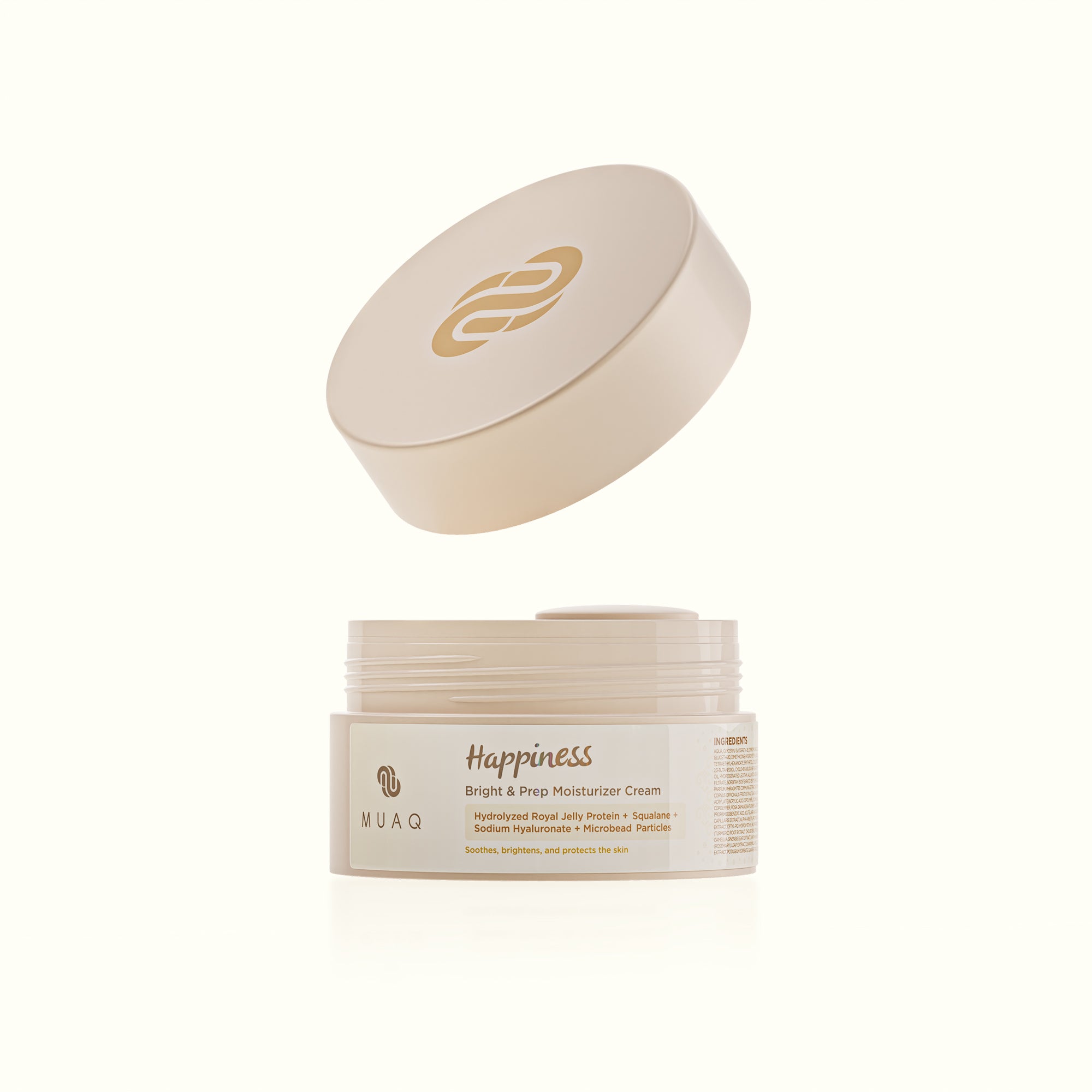MUAQ Bright & Prep Moisturizer Cream - Happiness