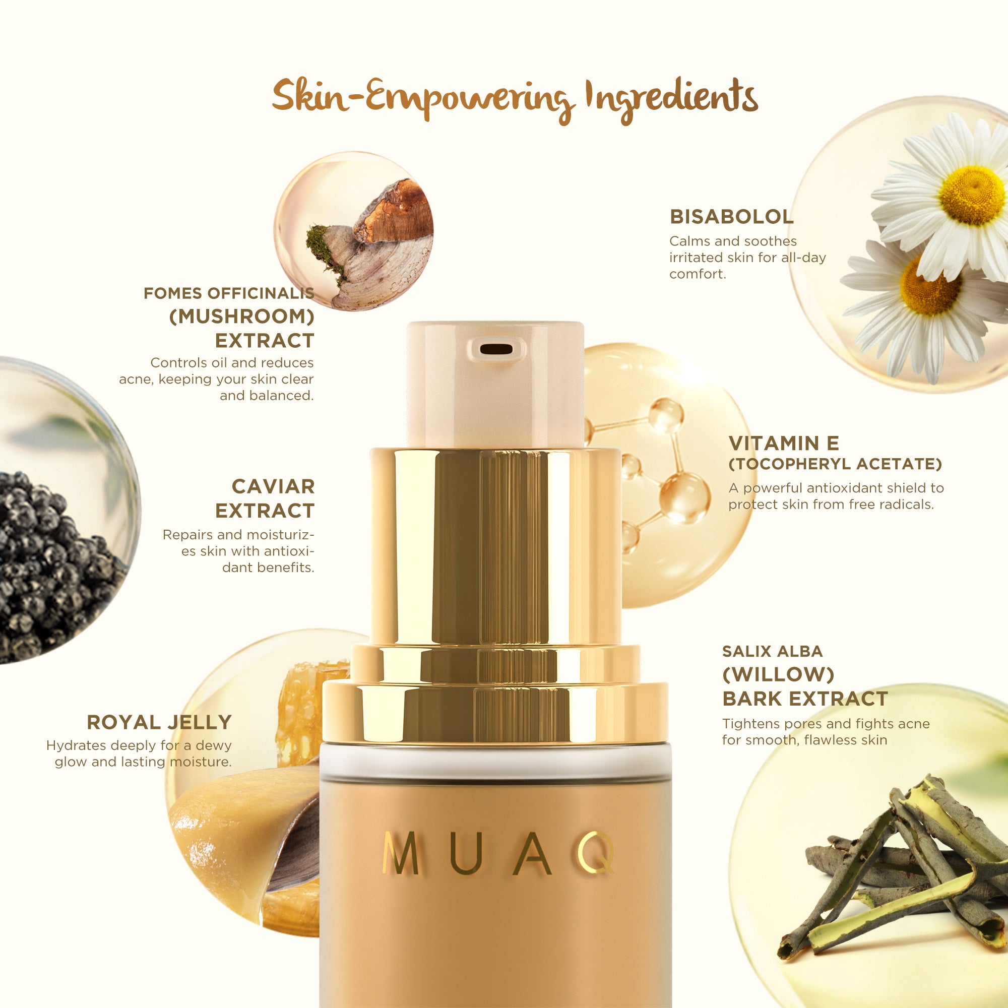 MUAQ HD Perfect Skin Silk Foundation - Jawa