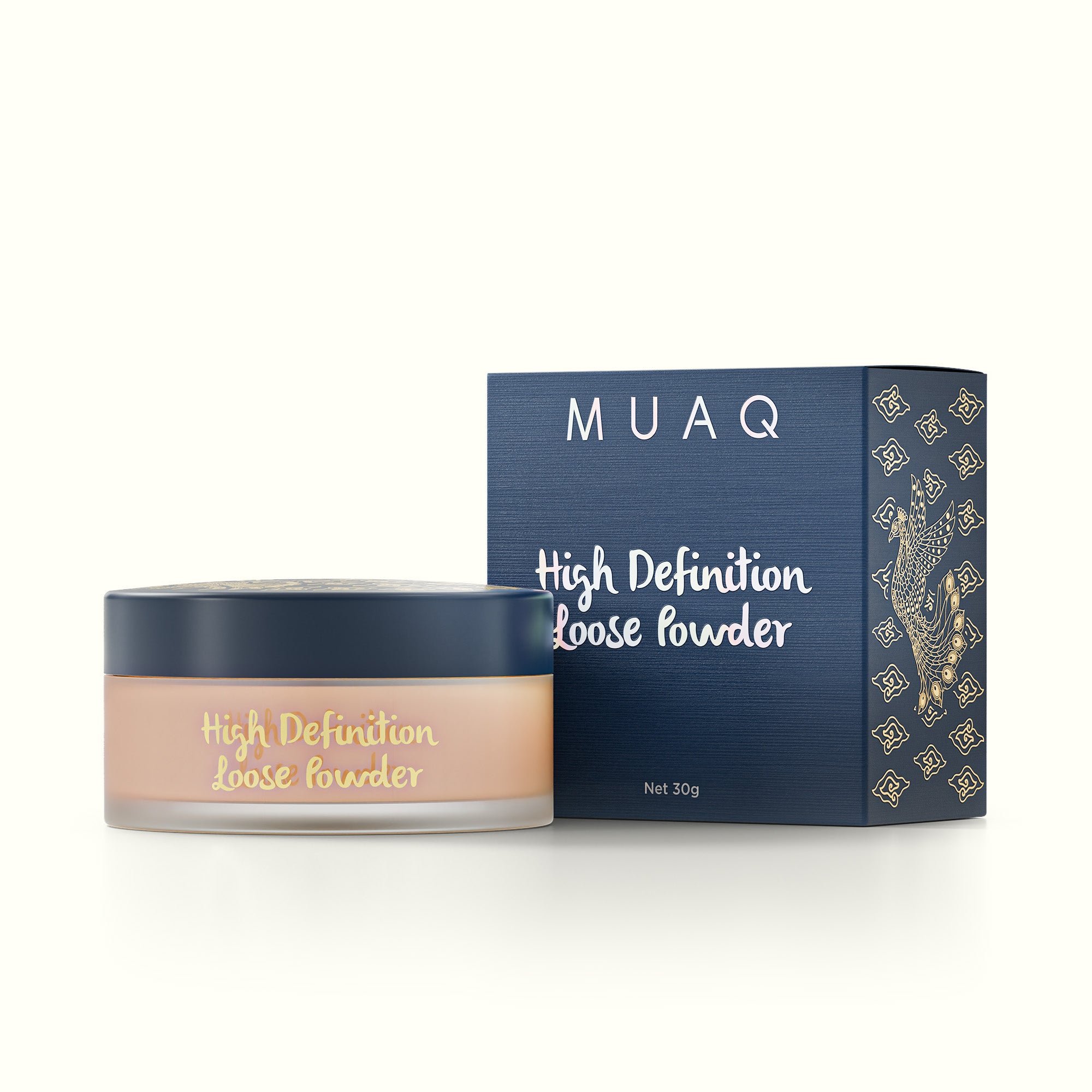 MUAQ High Definition Loose Powder With Caviar Extract - MEGAMENDUNG 30g