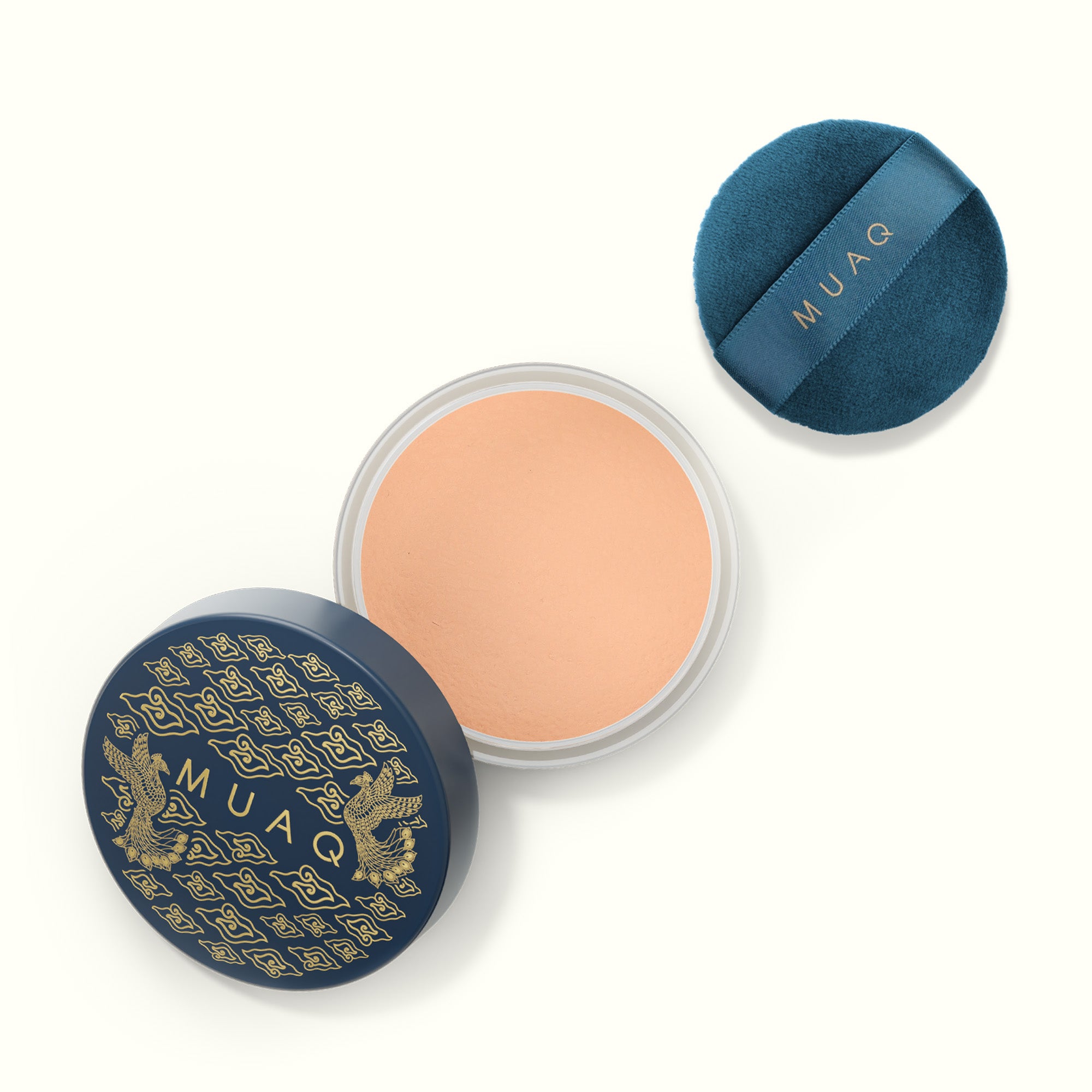 MUAQ High Definition Loose Powder With Caviar Extract - MEGAMENDUNG 15g
