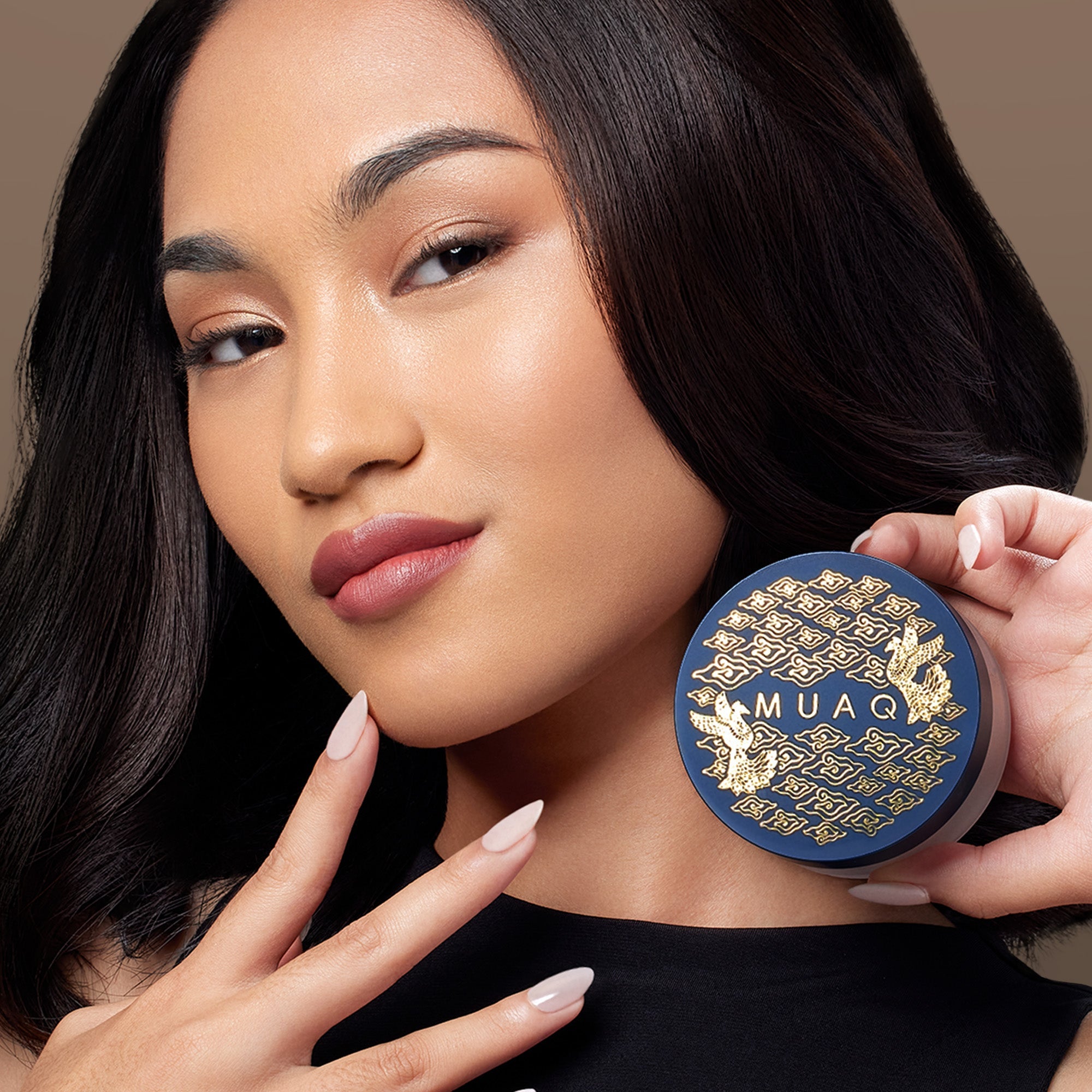 MUAQ High Definition Loose Powder With Caviar Extract - Megamendung 13g