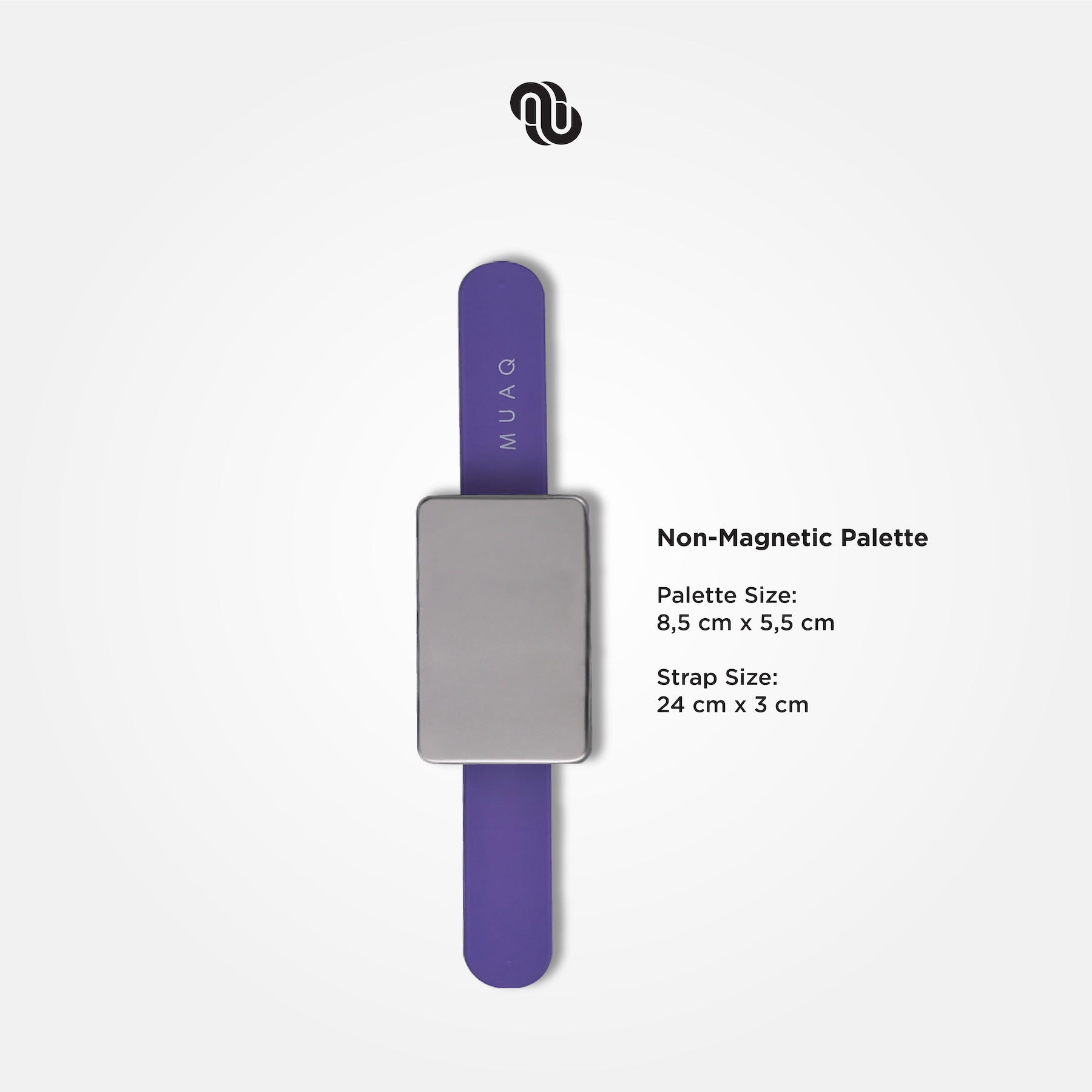 MUAQ Wrist Mixing Palette / Gelang Mixing Palette - Non Magnet Purple