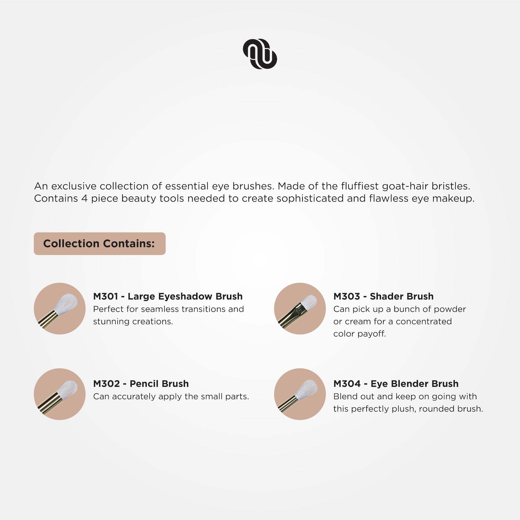 MUAQ X JANUARY CHRISTY EYE BRUSH SET
