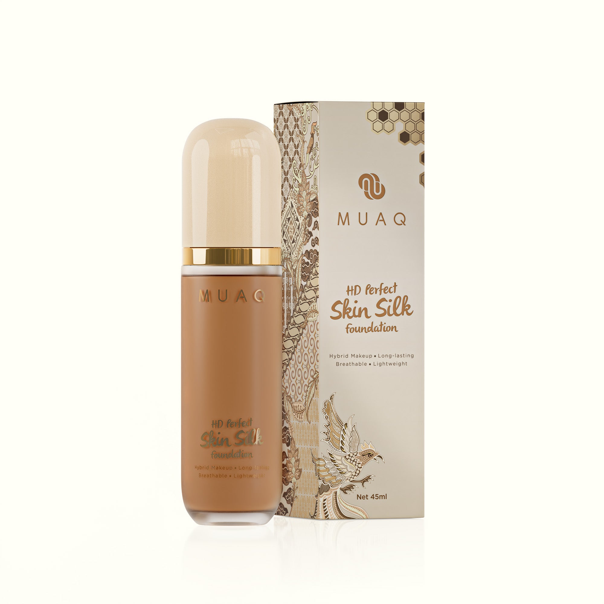 MUAQ HD Perfect Skin Silk Foundation - Papua