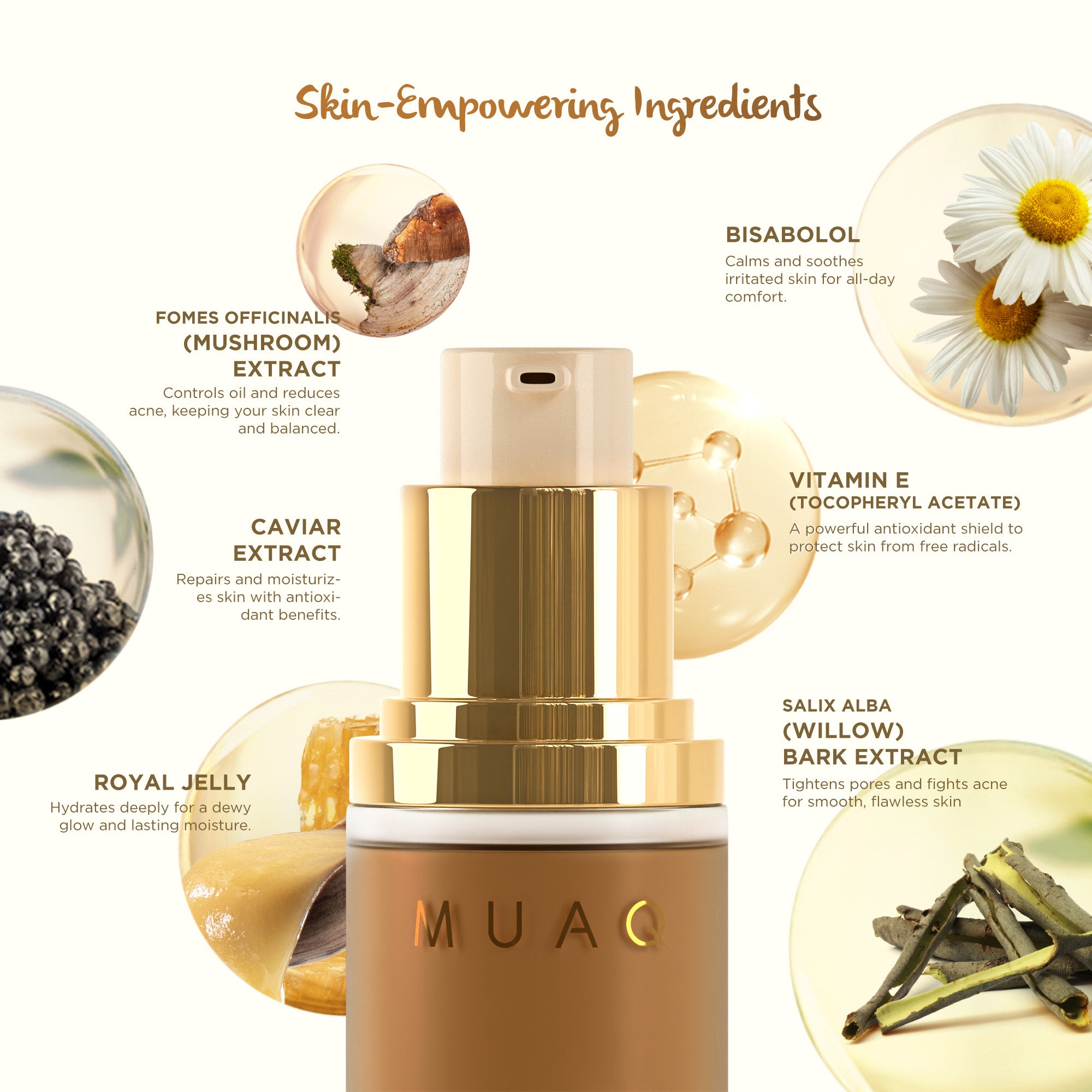 MUAQ HD Perfect Skin Silk Foundation - Papua