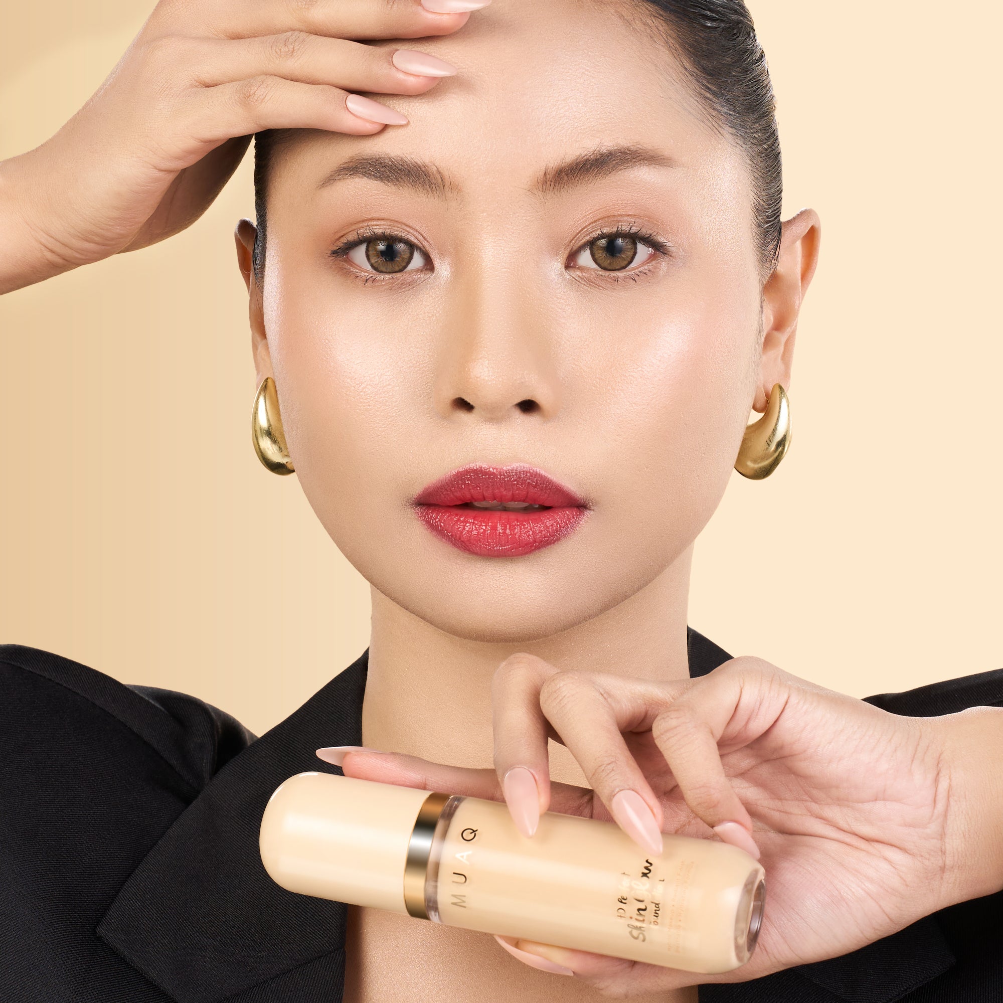 MUAQ HD Perfect Skin Glow Foundation - ROTE