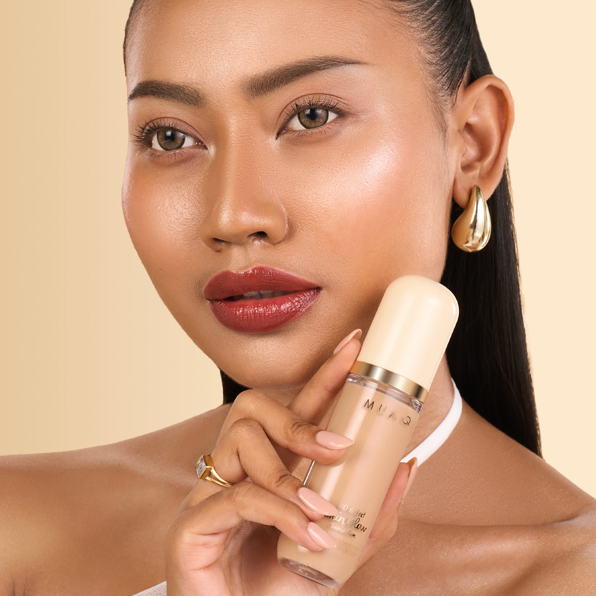 MUAQ HD Perfect Skin Glow Foundation - SABANG