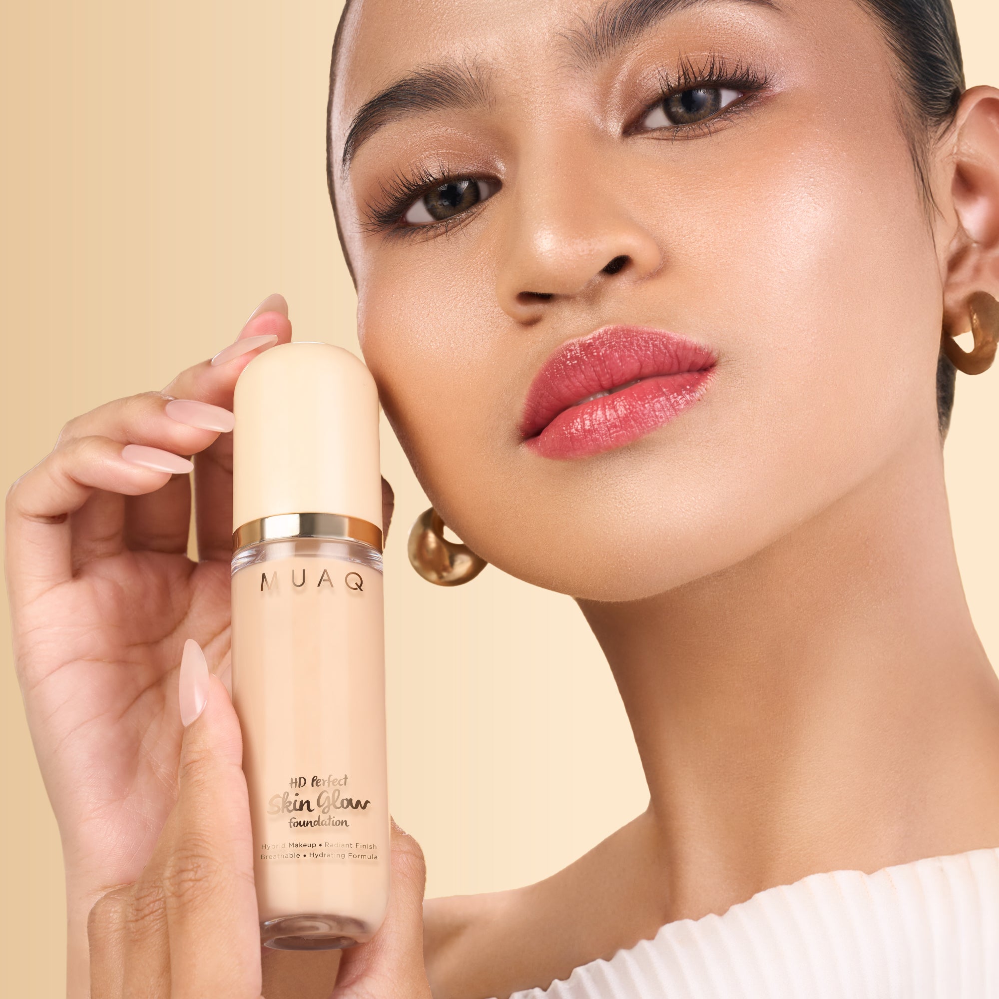 MUAQ HD Perfect Skin Glow Foundation - SUMBAWA