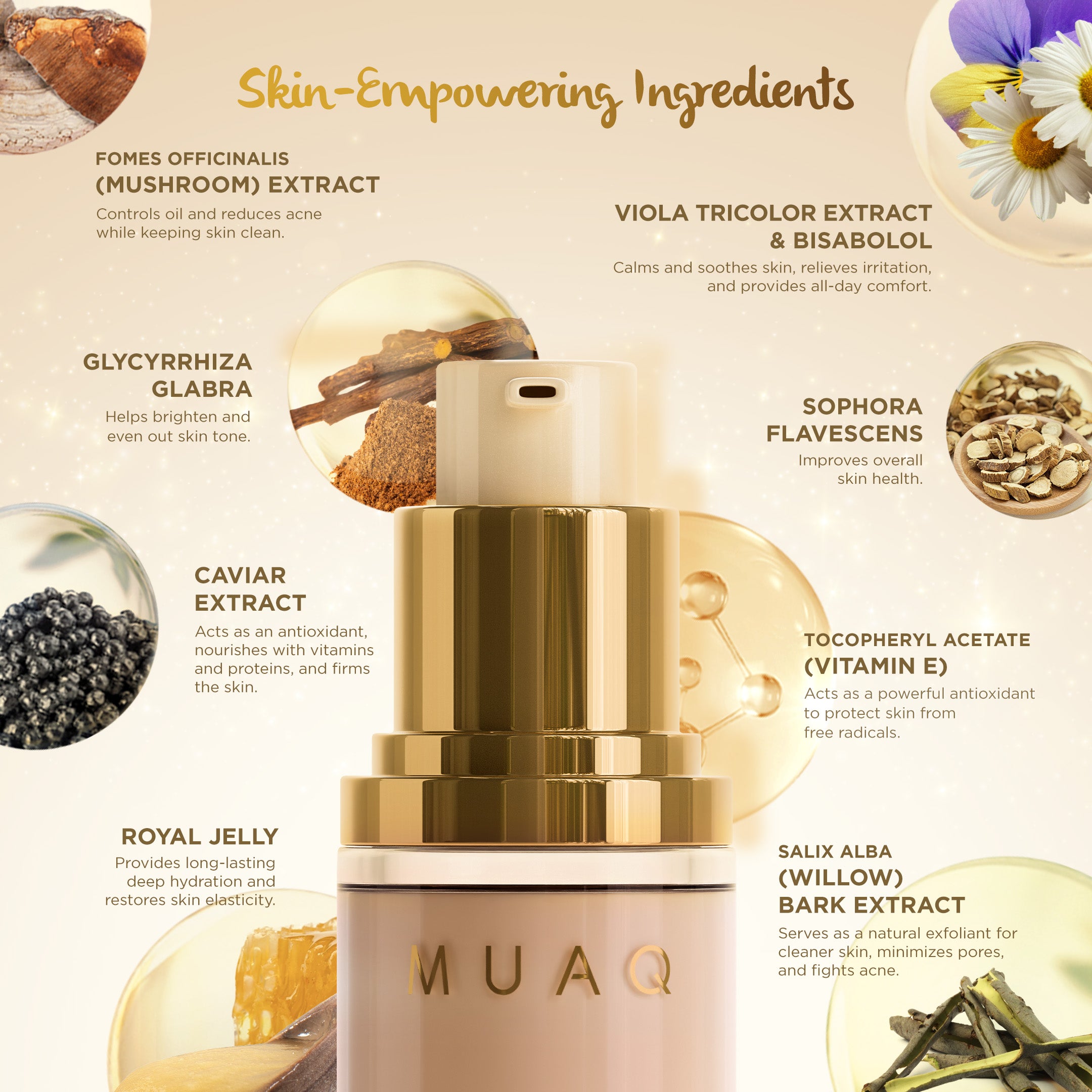 MUAQ HD Perfect Skin Glow Foundation - SABANG
