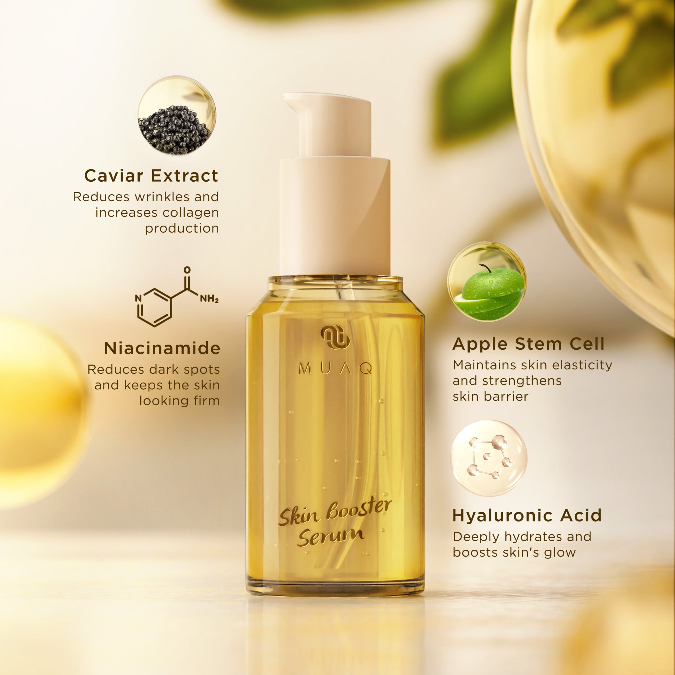 MUAQ Skin Booster Serum With Caviar Extract