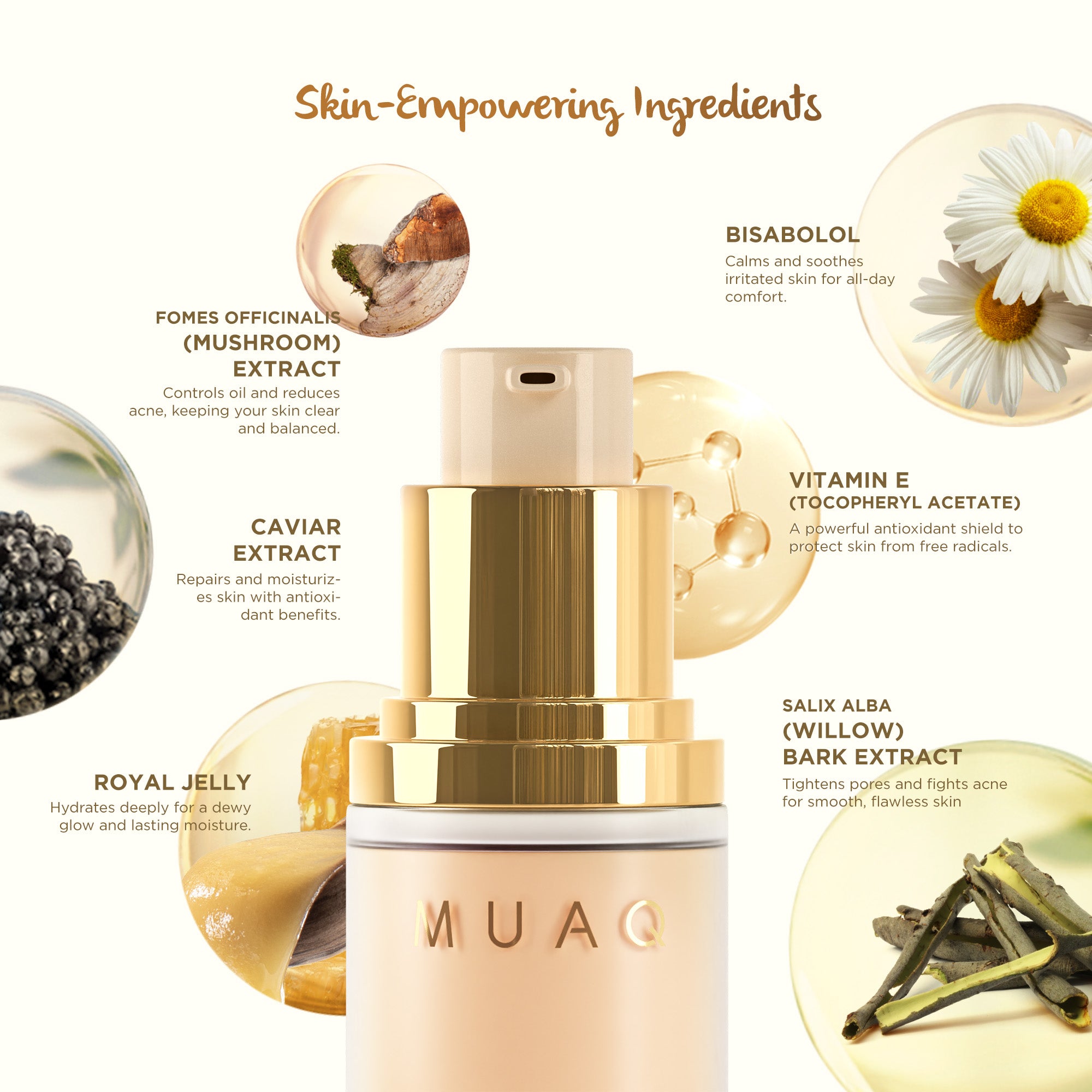 MUAQ HD Perfect Skin Silk Foundation - Sulawesi