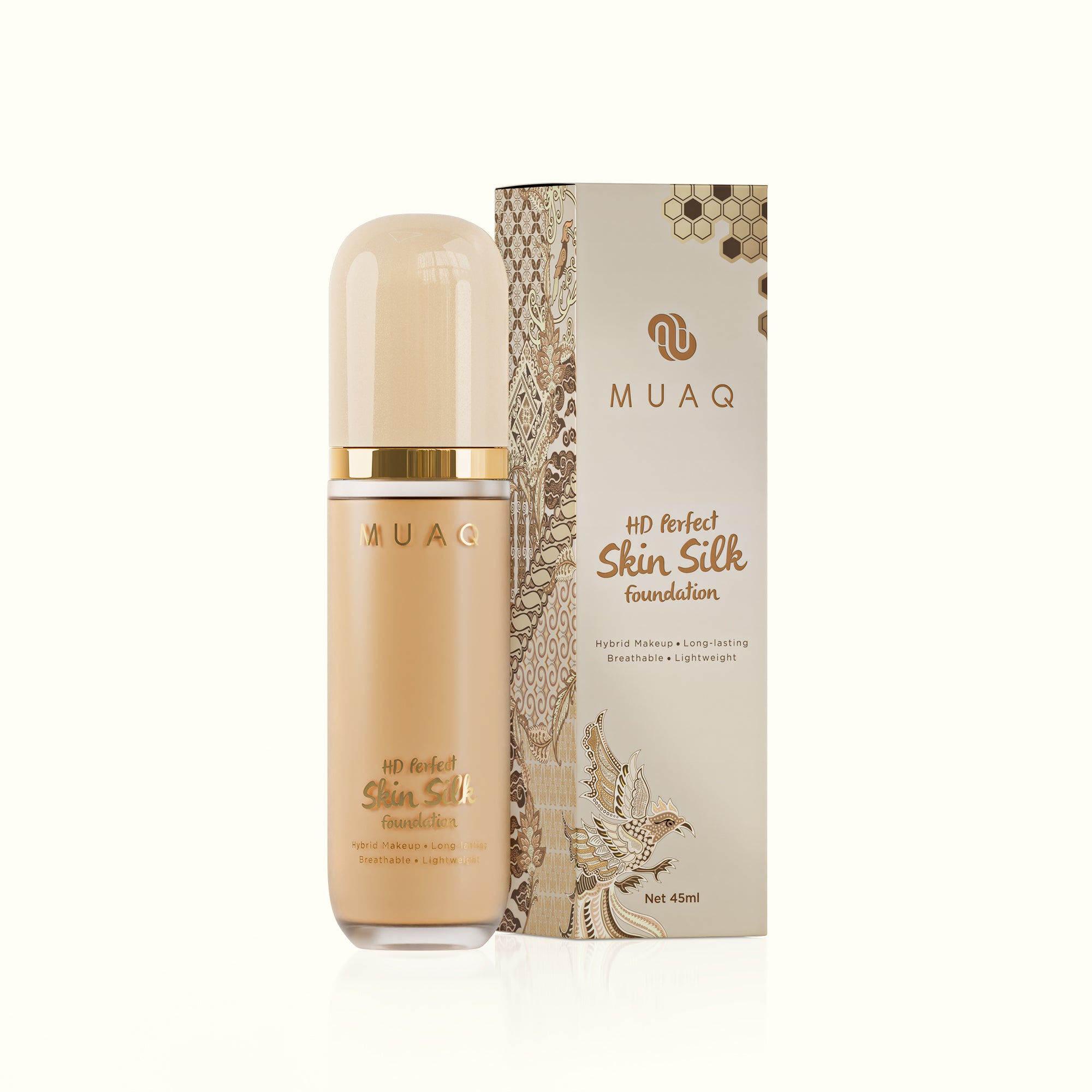 MUAQ HD Perfect Skin Silk Foundation - Sumatera