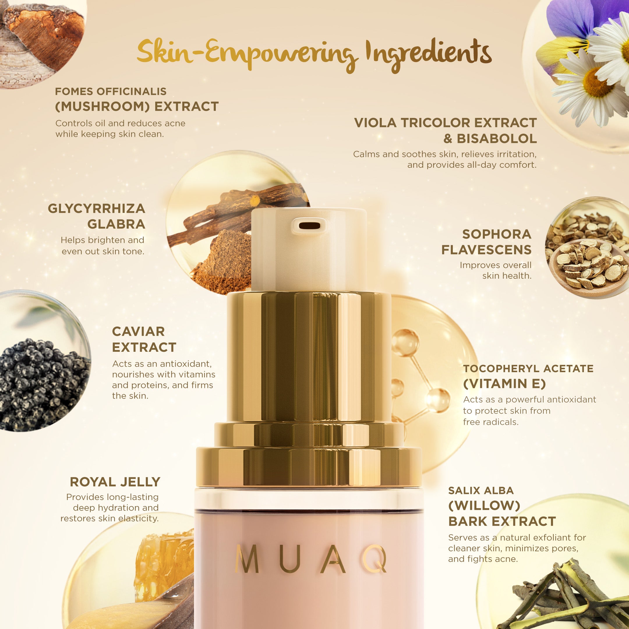 MUAQ HD Perfect Skin Glow Foundation - SUMBAWA