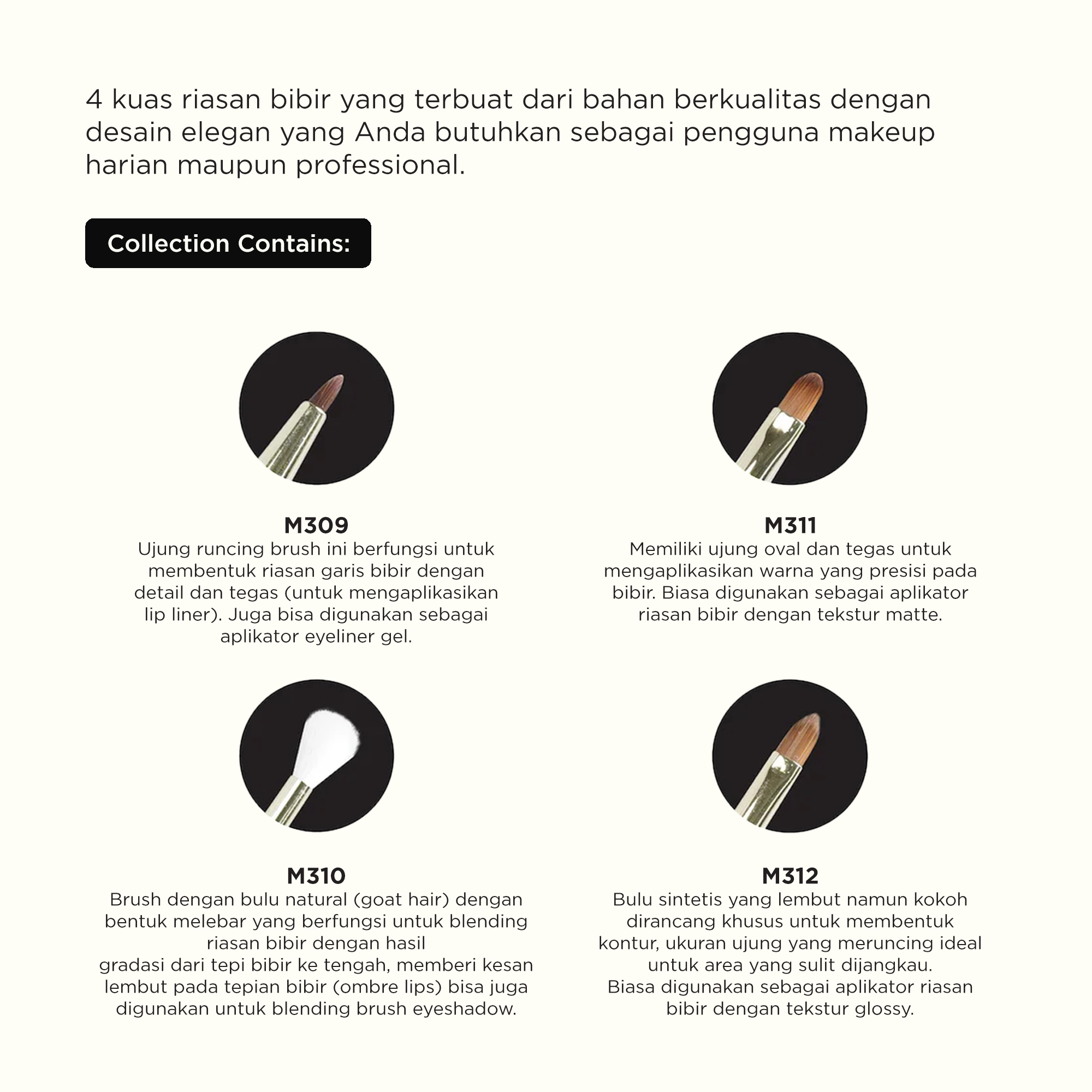 MUAQ X BIMA CHANG LIP BRUSH POINT
