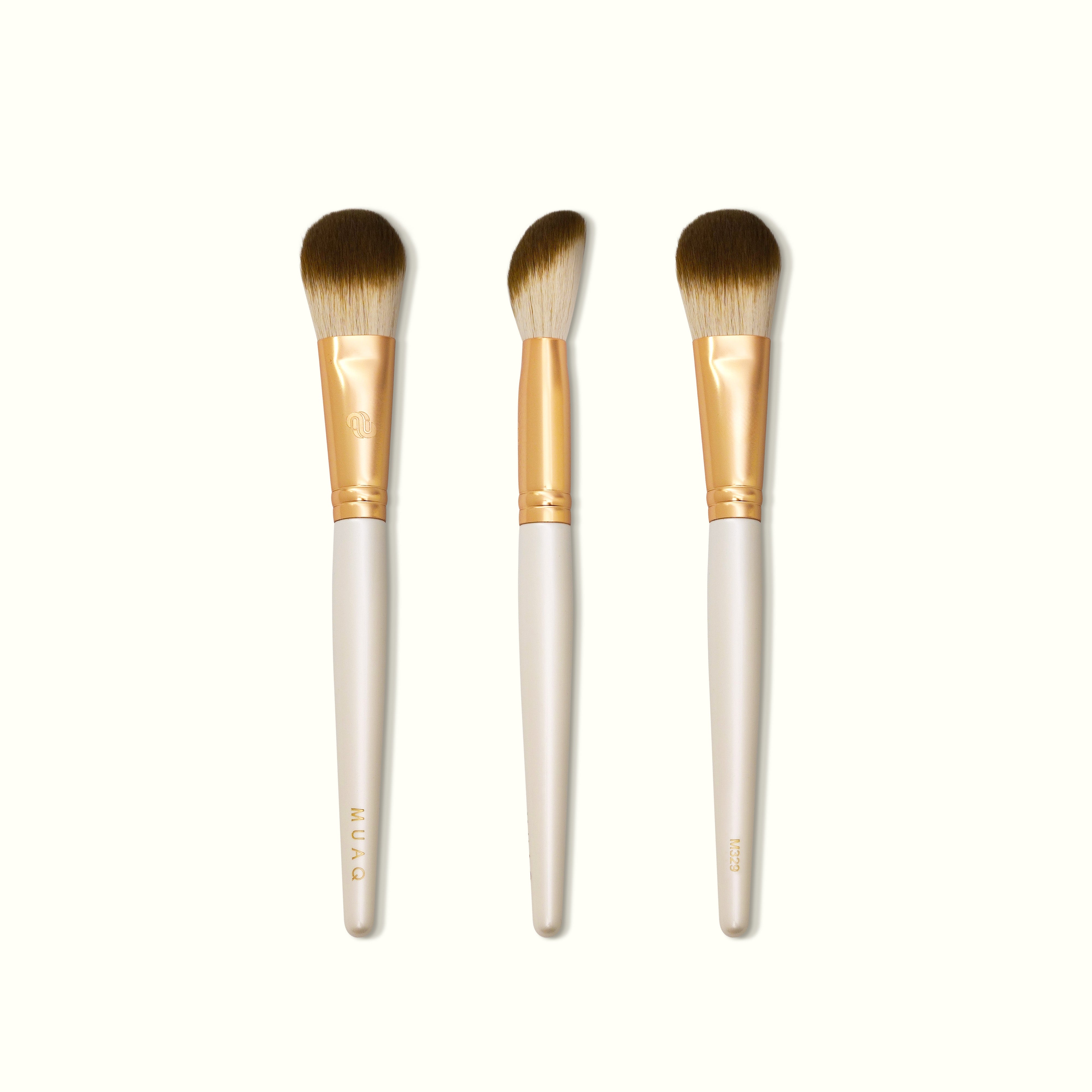 MUAQ Angled Pressed Powder Brush (M329)