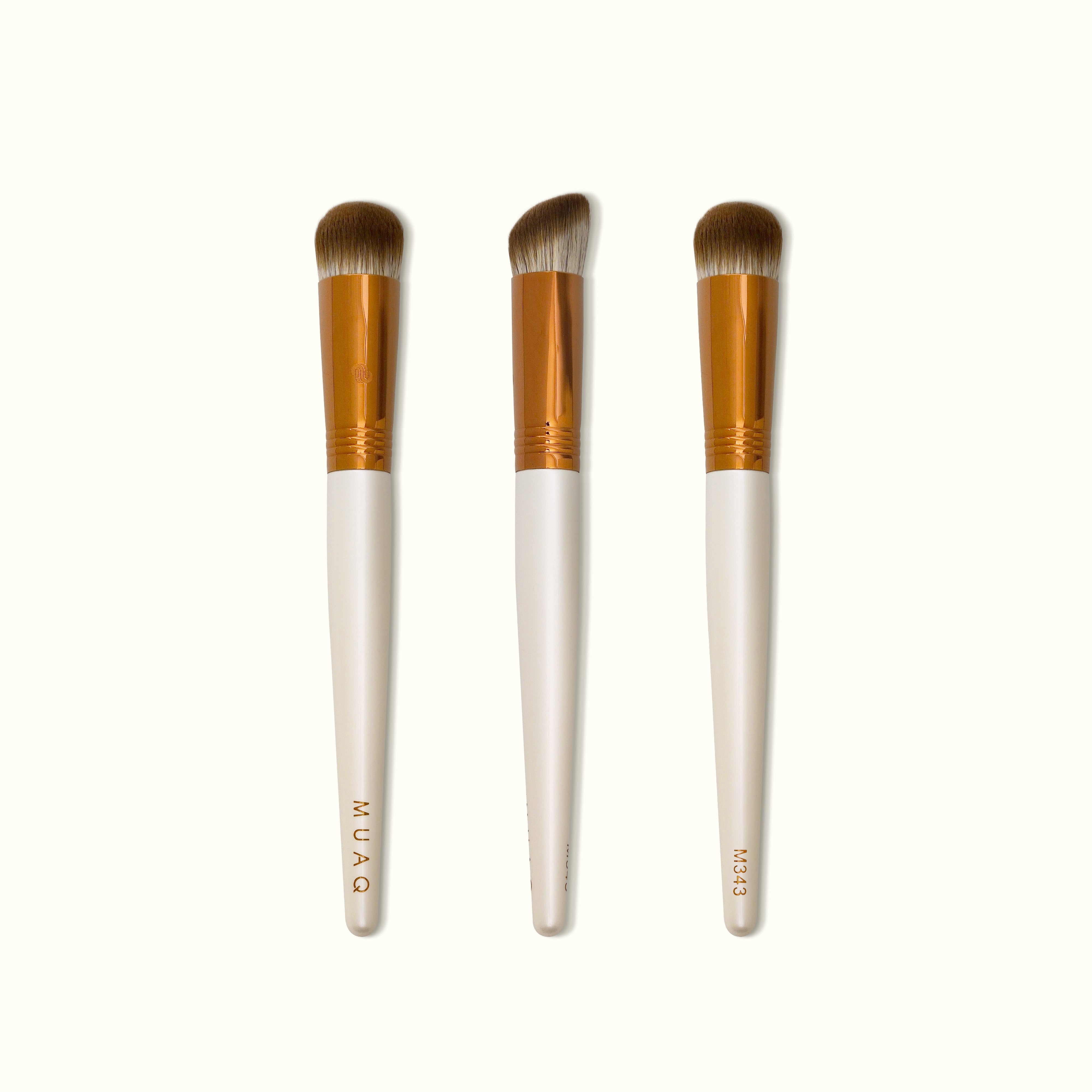 MUAQ Slanted Foundation Buffing Brush (M343)