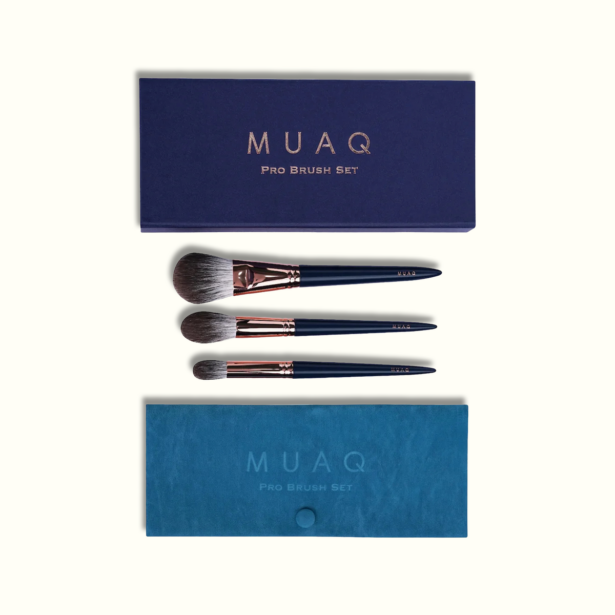 MUAQ PRO BRUSH SET (NATURAL FOX HAIR)