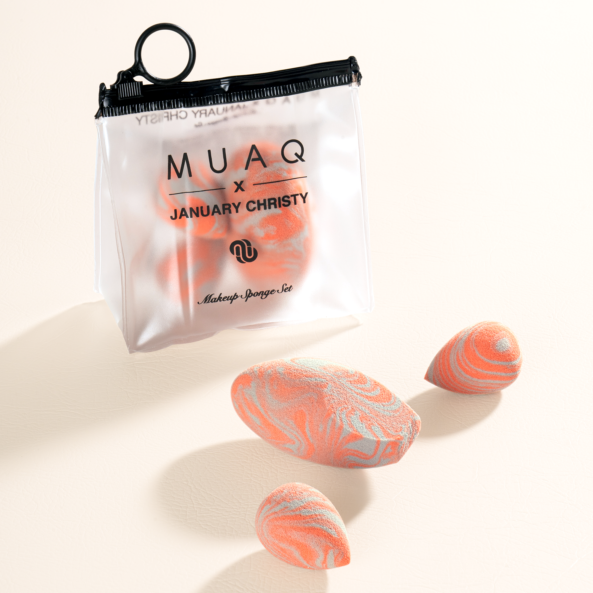 MUAQ X JANUARY CHRISTY MAKEUP SPONGE SET
