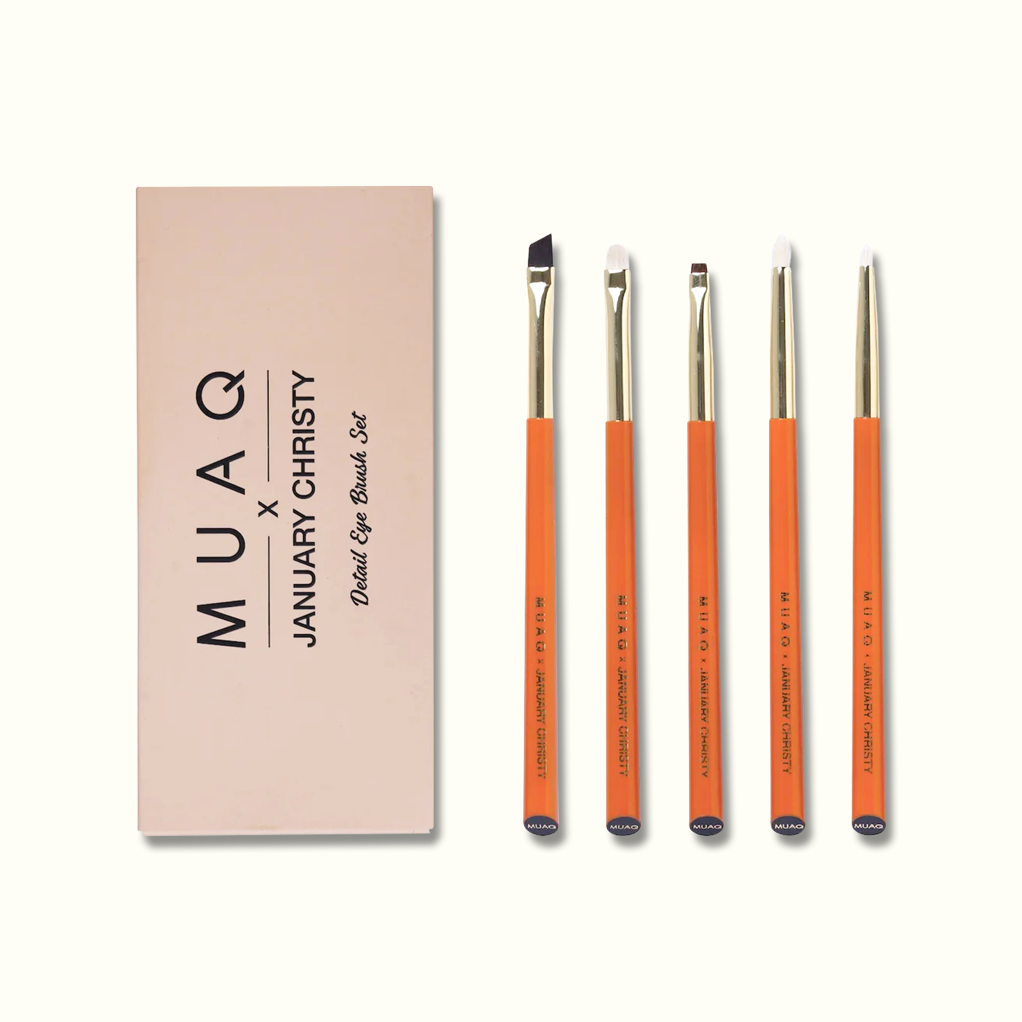MUAQ X JANUARY CHRISTY Detail Eye Brush Set