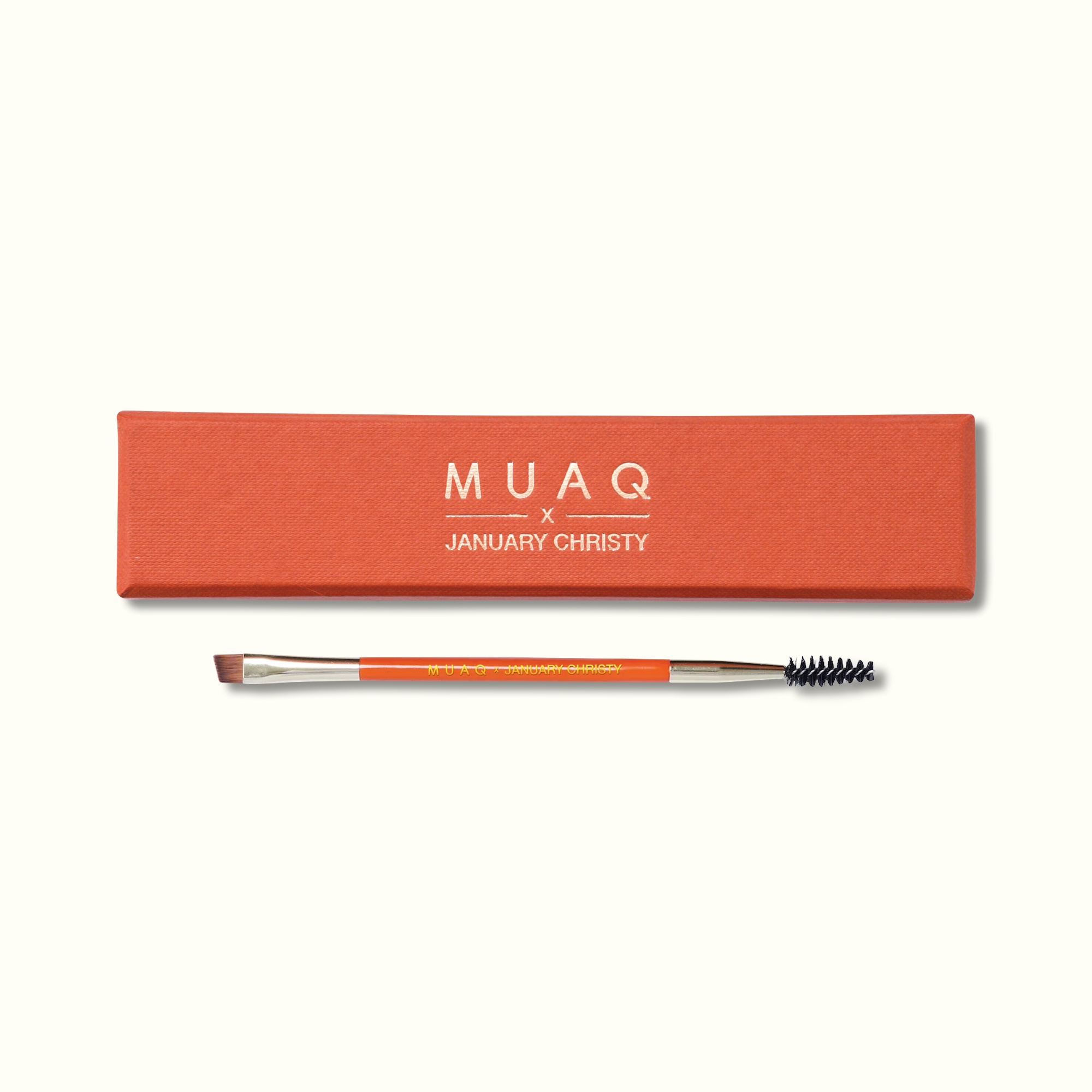 MUAQ X JANUARY CHRISTY Dual-Ended Angled Brush