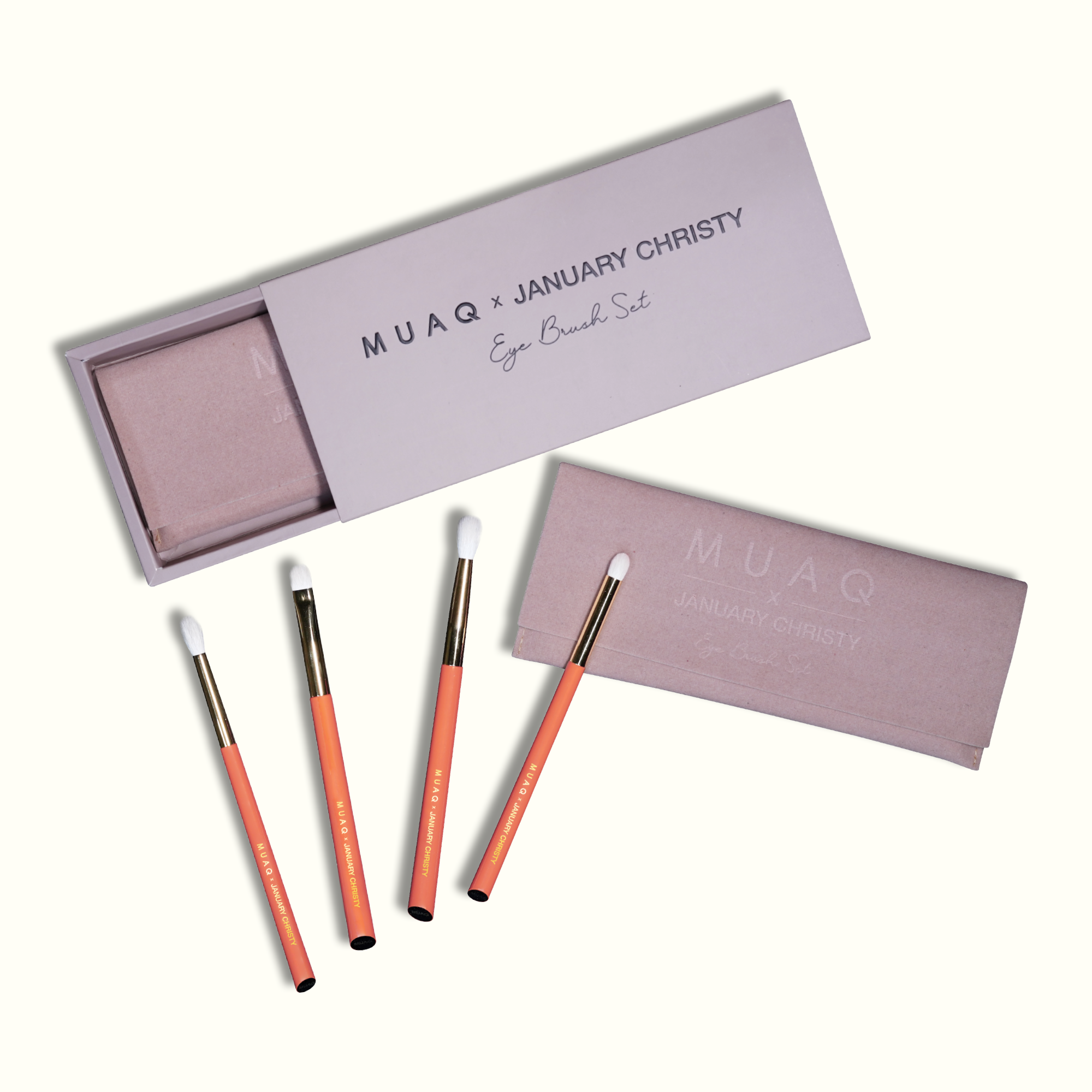 MUAQ X JANUARY CHRISTY EYE BRUSH SET
