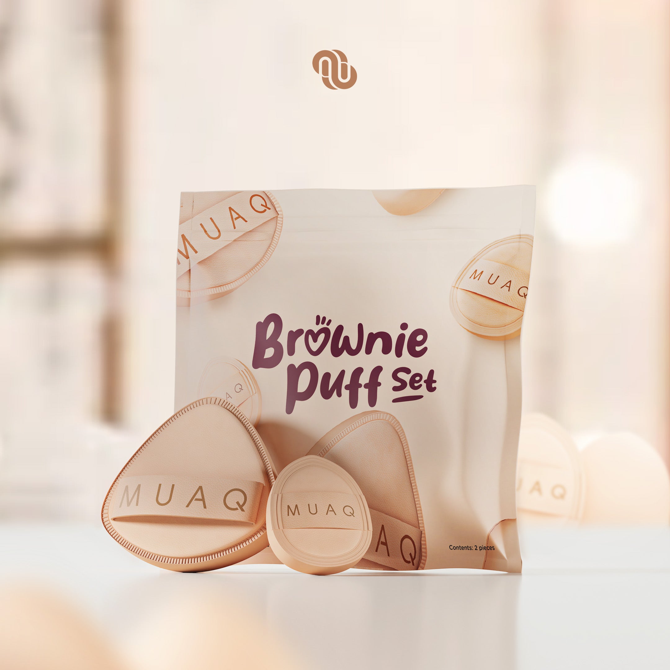 MUAQ BROWNIE PUFF SET