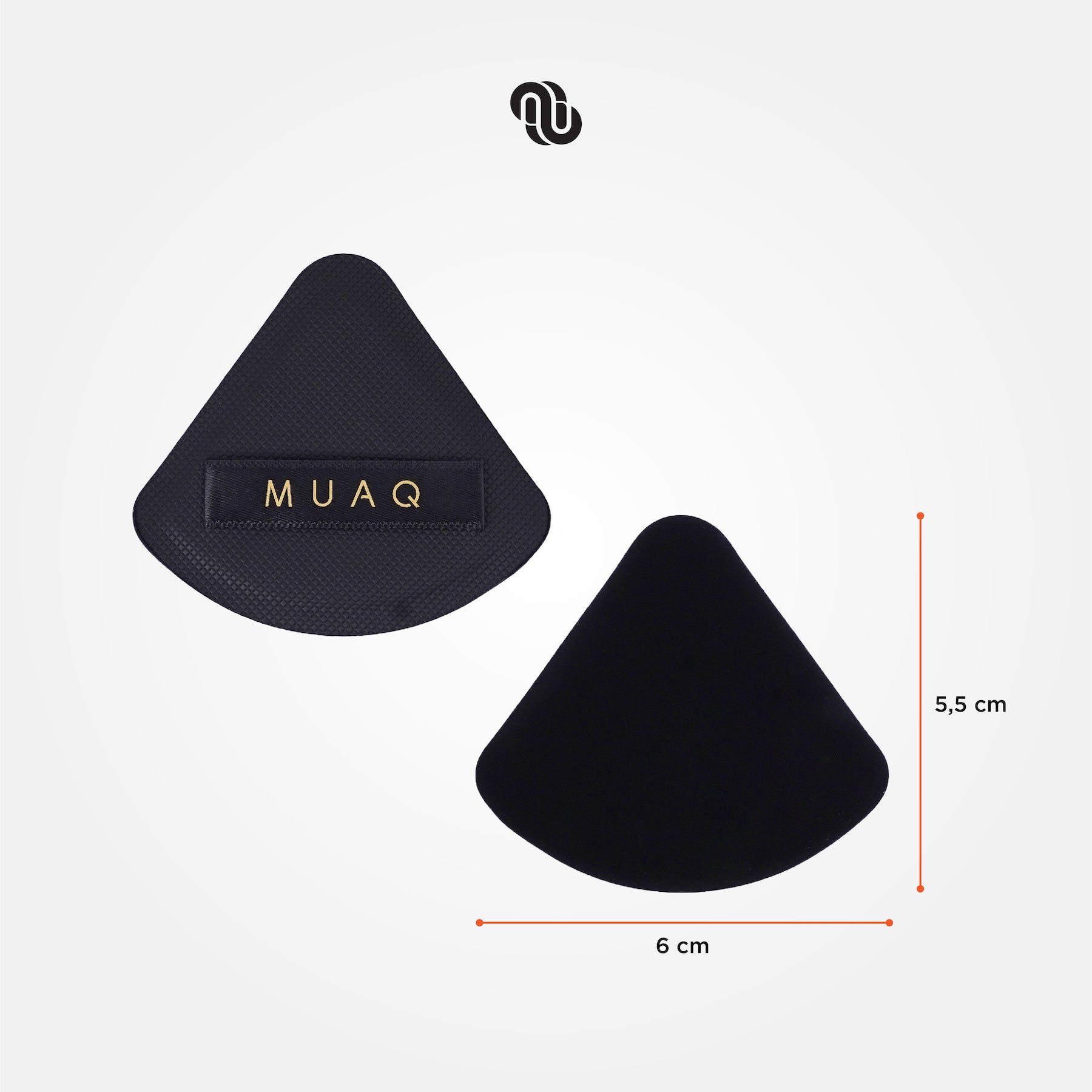 MUAQ Triangle Puff