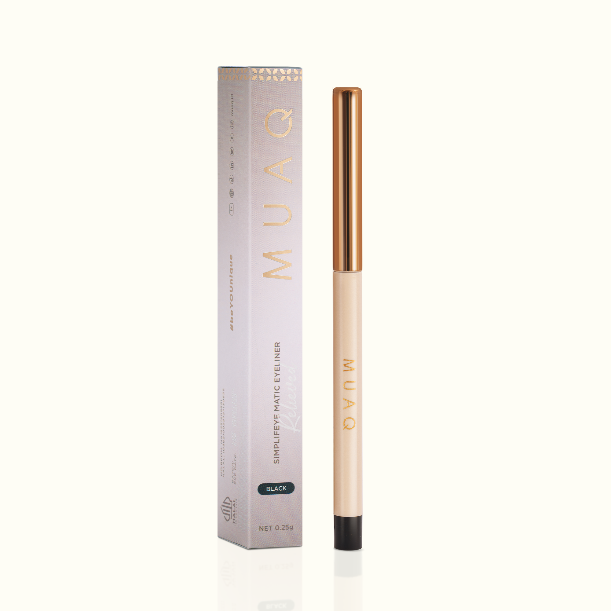 MUAQ Simplifeye Matic Eyeliner - Relieved (Black)