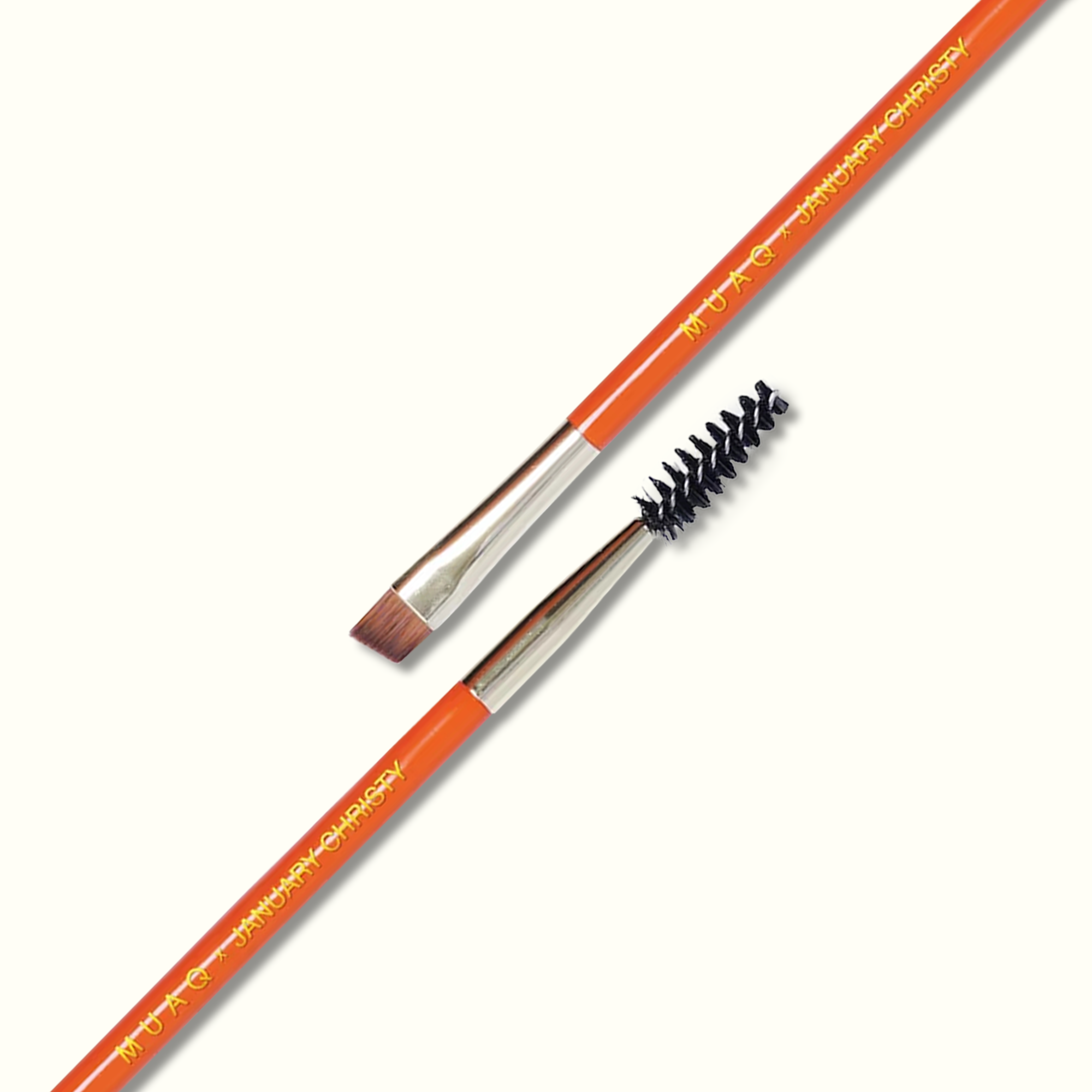 MUAQ X JANUARY CHRISTY Dual-Ended Angled Brush