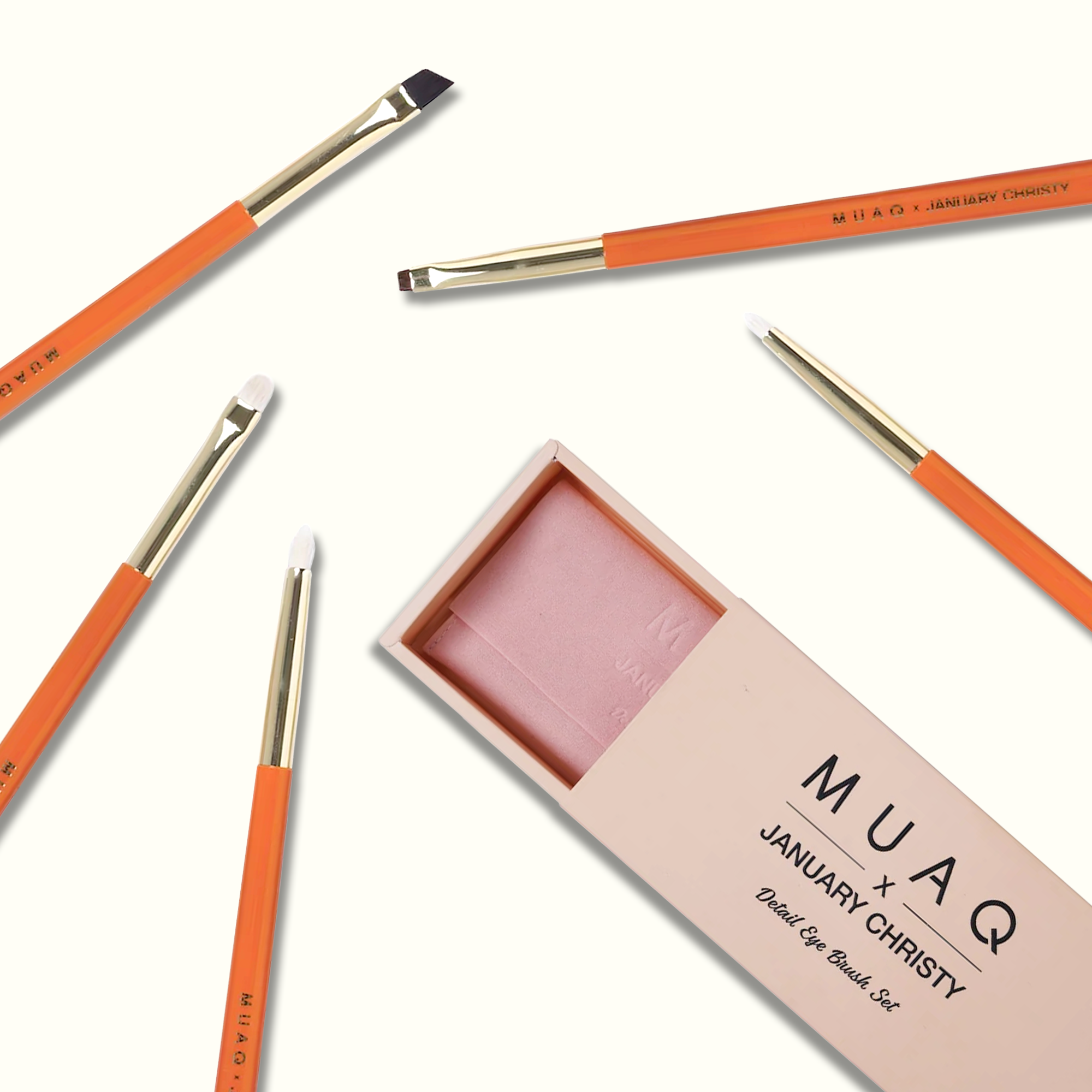 MUAQ X JANUARY CHRISTY DETAIL EYE BRUSH SET